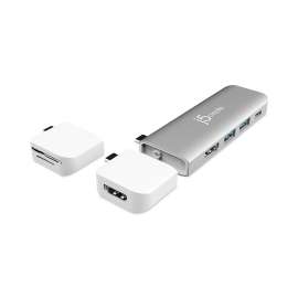 UltraDrive USB-C Dual Display Modular Minidock, Silver