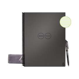 Core Smart Notebook, Medium/College Rule, Gray Cover, 11 x 8.5, 16 Sheets