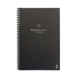 Fusion Smart Notebook, Seven Assorted Page Formats, Black Cover, 8.8 x 6, 21 Sheets