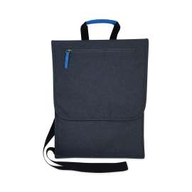 Laptop Case, Charcoal/Cobalt Fabric