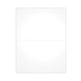 Blank Cut Sheets for W-2 Tax Forms, 2-Down Style, 8.5 x 11, White, 50/Pack