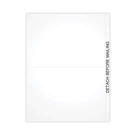 Blank Cut Sheets for 1099 Tax Forms, 2-Up Style, 8.5 x 11, White, 50/Pack
