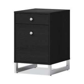 Asherton Two-Drawer Vertical File Cabinet, Box/File, Legal/Letter, Inkwood Black, 15.44 x 19 x 23.88