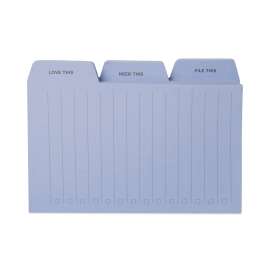 Planner Tabs Adhesive Notes, 3-Tab Sets, Checklist Format, 3" x 4", Powder Blue, 90 Sheets/Set, 3 Sets/Pack