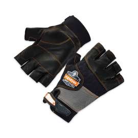 ProFlex 901 Half-Finger Leather Impact Gloves