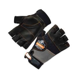 ProFlex 901 Half-Finger Leather Impact Gloves