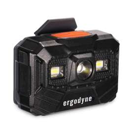 Ergodyne Skullerz 8987 Rechargeable Universal Hard Hat LED Light, Orange