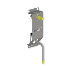 Optimus Low Flow Single Button Dispenser, 6.27 X 4.03 X 13.13, Gray