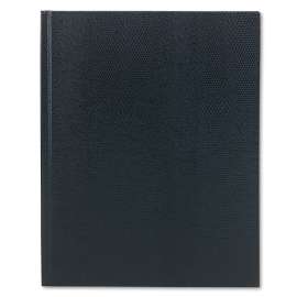 Executive Notebook, Ribbon Bookmark, 1 Subject, Medium/College Rule, Blue Cover, 11 x 8.5, 75 Sheets