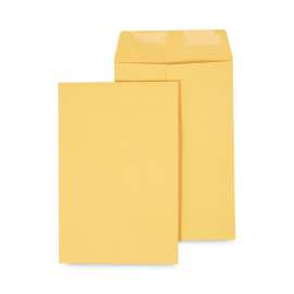 Catalog Envelope, 28 lb Bond Weight Kraft, #1 3/4, Square Flap, Gummed Closure, 6.5 x 9.5, Brown Kraft, 500/Box