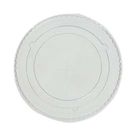 Plastic Cold Cup Lids, Fits 12 oz to 20 oz Cups, Clear, 1,000/Carton