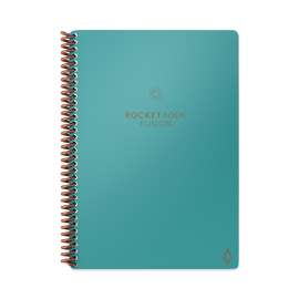 Fusion Smart Notebook, Seven Assorted Page Formats, Teal Cover, 8.8 x 6, 21 Sheets
