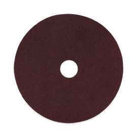 Deep Scrub Pads, 16" Diameter, Maroon, 10/Carton