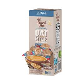 Natural Bliss Dairy Creamers, Vanilla Oatmilk, 0.38 oz, Mini Cups, 50/Box