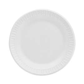 Concorde Non-Laminated Foam Plate, 6" dia, White,125/Pack, 8 Packs/Carton