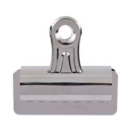 Bulldog Clips, Jumbo, Nickel, 12/Pack
