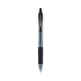 G2 Premium Gel Pen, Retractable, Fine 0.7 mm, Black Ink, Smoke Barrel, Dozen