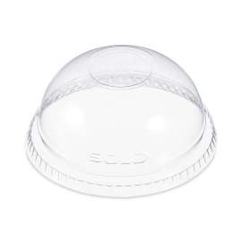 Plastic Dome Lid, Fits 9 oz to 10 oz Foam Cups, Clear, 1,000/Carton