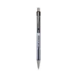Better Ballpoint Pen, Retractable, Medium 1 mm, Black Ink, Smoke Barrel, Dozen
