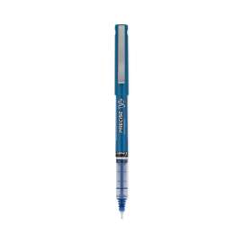 Precise V7 Roller Ball Pen, Stick, Fine 0.7 mm, Blue Ink, Blue Barrel, Dozen