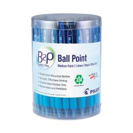 B2P Bottle-2-Pen Recycled Ballpoint Pen, Retractable, Medium 1 mm, Assorted Ink and Barrel Colors, 36/Pack