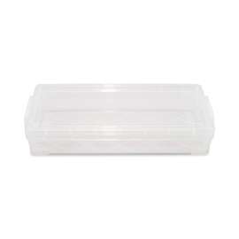 Super Stacker Pencil Box, Plastic, 8.25 x 3.75 x 1.5, Clear