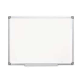 Earth Silver Easy-Clean Dry Erase Board, 36 x 24, White Surface, Silver Aluminum Frame