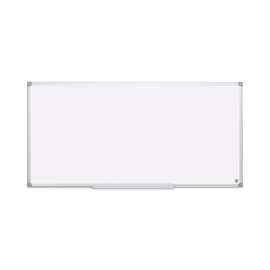 Earth Silver Easy-Clean Dry Erase Board, 96 x 48, White Surface, Silver Aluminum Frame