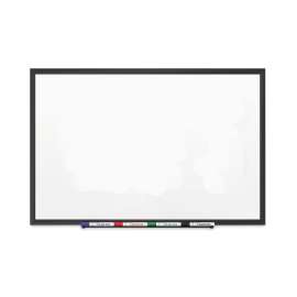 Classic Series Porcelain Magnetic Dry Erase Board, 60 x 36, White Surface, Black Aluminum Frame