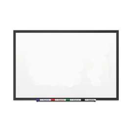 Classic Series Porcelain Magnetic Dry Erase Board, 96 x 48, White Surface, Black Aluminum Frame