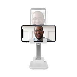 Metal Foldable Portable Tablet/Phone Stand, White