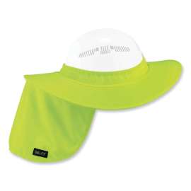 Ergodyne Chill-Its 6660 Hard Hat Brim with Shade, Lime, One Size