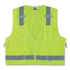 Ergodyne GloWear 8250Z Class 2 Surveyors Vest, Lime, 2XL/3XL