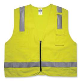 GloWear 8262FRZ Hi-Vis Flame-resistant Surveyor Vest - Class 2, NFPA 70E, Mesh