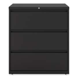 Lateral File, 3 Legal/Letter/A4/A5-Size File Drawers, Black, 36" x 18.63" x 40.25"