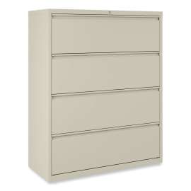 Lateral File, 4 Legal/Letter-Size File Drawers, Putty, 42" x 18.63" x 52.5"