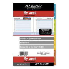 My Week Weekly/Monthly Planner Refill, Zenscapes Photos, Desk Size 4, 8.5 x 5.5, Blue/White Sheets, 12-Month (Jan-Dec): 2023