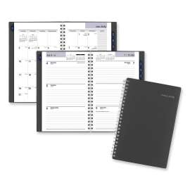 DayMinder Academic Weekly/Monthly Pocket Planner, Open Scheduling, 8 x 5, Charcoal Cover, 12-Month (July to June): 2022-2023
