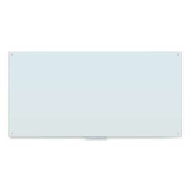 Glass Dry Erase Board, 96 x 47, White Surface