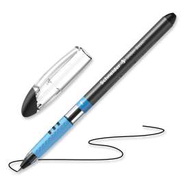 Slider Basic Ballpoint Pen, Stick, Fine 0.7 mm, Black Ink, Black Barrel, 10/Box