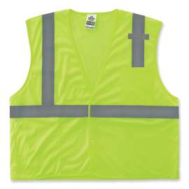 Ergodyne GloWear 8210HL-S Mesh Hi-Vis Safety Vest, Class 2, Economy, Single Size, 5XL, Lime