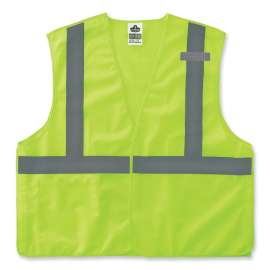 Ergodyne GloWear 8215BA-S Breakaway Mesh Hi-Vis Safety Vest, Class 2, Economy, XS, Lime
