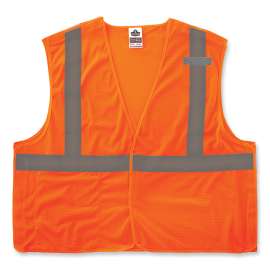 Ergodyne GloWear 8215BA-S Breakaway Mesh Hi-Vis Safety Vest, Class 2, Economy, 5XL, Orange