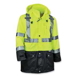 GloWear 8365BK Type R Class 3 Front Rain Jacket