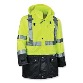 GloWear 8365BK Type R Class 3 Front Rain Jacket