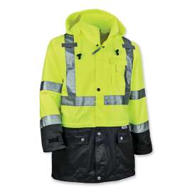 GloWear 8365BK Type R Class 3 Front Rain Jacket