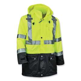 GloWear 8365BK Type R Class 3 Front Rain Jacket