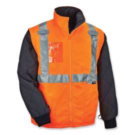 GloWear 8287 Type R Class 2 Hi-Vis Jacket w/ Removable Sleeves