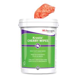 Kresto Cherry Wipes, Cloth, 7.92 x 5.74, Cherry, 70/Pack, 6 Packs/Carton