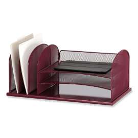 Safco Onyx 3 Tray/3 Upright Section Desk Organizer